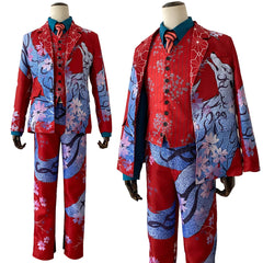 Halloweez Anime Cosplay Costume: Hajime Kokonoi Red Fox Uniform 6pcs Set for Halloween & Christmas - Halloweez