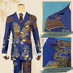 Halloweez Anime Cosplay Costume - Ken Ryuguji Draken Blue Dragon 5Pcs Set - Perfect for Halloween - Halloweez