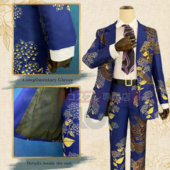 Halloweez Anime Cosplay Costume - Ken Ryuguji Draken Blue Dragon 5Pcs Set - Perfect for Halloween - Halloweez