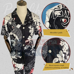 Halloweez Anime Cosplay Costume - Haruki Hayashida Pah-Chin Shirt Set for Casual Spring/Summer Events - Halloweez