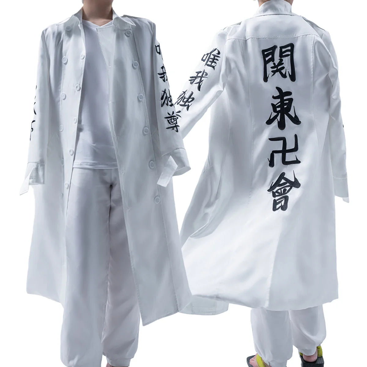 Halloweez Anime Cosplay Costume - Kanto Manji Gang Manjiro Sano Embroidered Coat for Halloween & Christmas - Halloweez