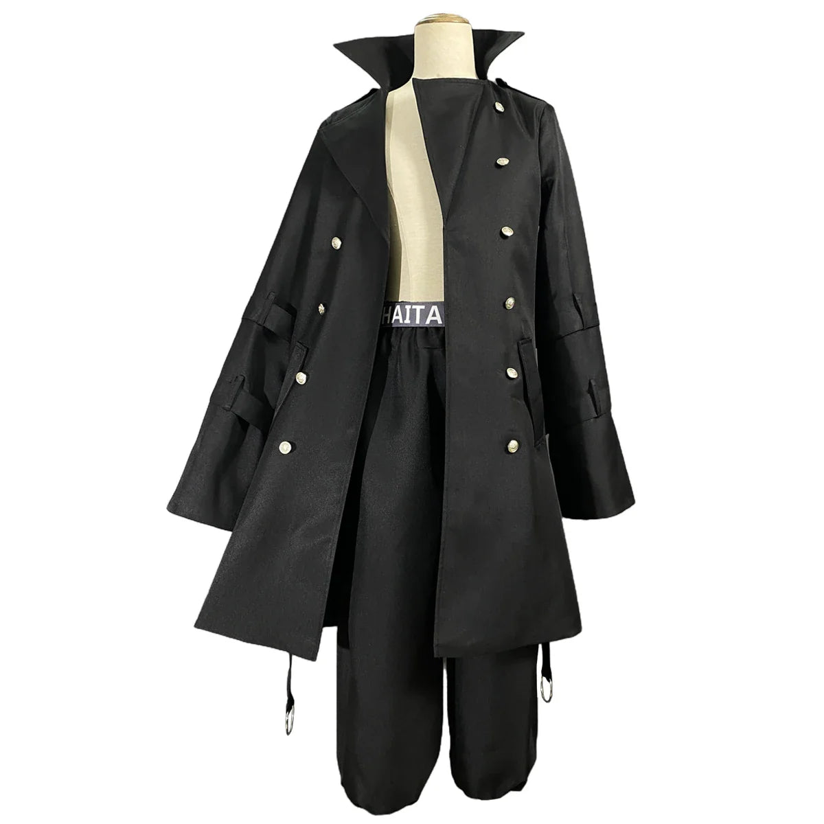 Halloweez Anime Cosplay Costume - Ran Haitani Brothers Black Trench Coat for Casual Wear - Halloweez