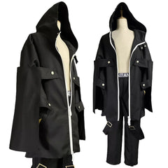 Halloweez Anime Cosplay Costume - Rindo Haitani Black Coat Hoodie for Men - Perfect for Casual and Themed Parties - Halloweez