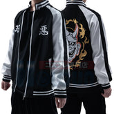 Halloweez Anime Costume Souta Nahoya Kawata Jacket with Smiley and Angry Embroidery - Casual Wear Halloween Gift - Halloweez