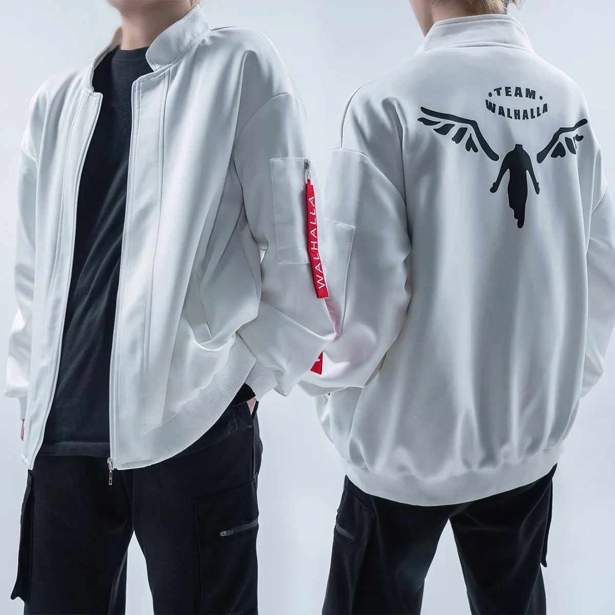 Halloweez Kazutora Hanemiya Cosplay Outfit - White Jacket & Earring for Tokyo Anime Fans - Halloweez