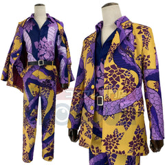Halloweez Shiba Anime Cosplay Costume - Tokyo Taiju Inspired Snake Design Shirt & Pants for Conventions - Halloweez