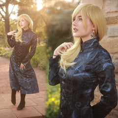 Halloweez Anime Cosplay Costume - Volume 25 Manga Cover Emma Sano Black Soft Dress Muslim Style for Christmas & Halloween - Halloweez