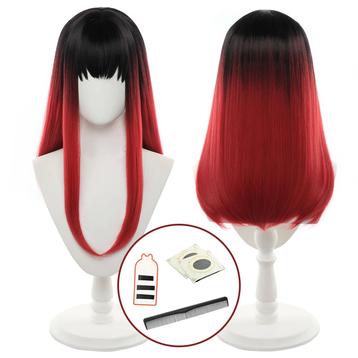 Halloweez Anime Cosplay Wig - Tasuku Tsubakino Style with Rose Net - Halloweez