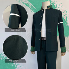 Halloweez Haruka Sakura Anime Cosplay Costume with Wig, Jacket, Pants, and White T-shirt - Halloweez