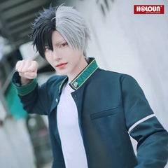 Halloweez Haruka Sakura Anime Cosplay Costume with Wig, Jacket, Pants, and White T-shirt - Halloweez
