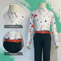 Stylish Anime Kiryu Mitsuki Cosplay Costume Set with Green Jacket, Pants, Shirt, and Belt for Cosplay Conventions - Halloweez