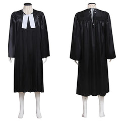 Epic Medieval Judge’s Black Robe Cosplay Costume - Halloween Carnival Outfit for Adults | Halloweez Series - Halloweez