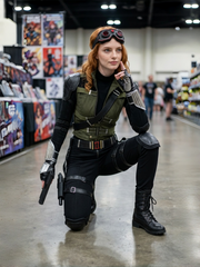 Halloweez Yelena Belova Black Widow Sister Cosplay Costume for Women - Halloweez
