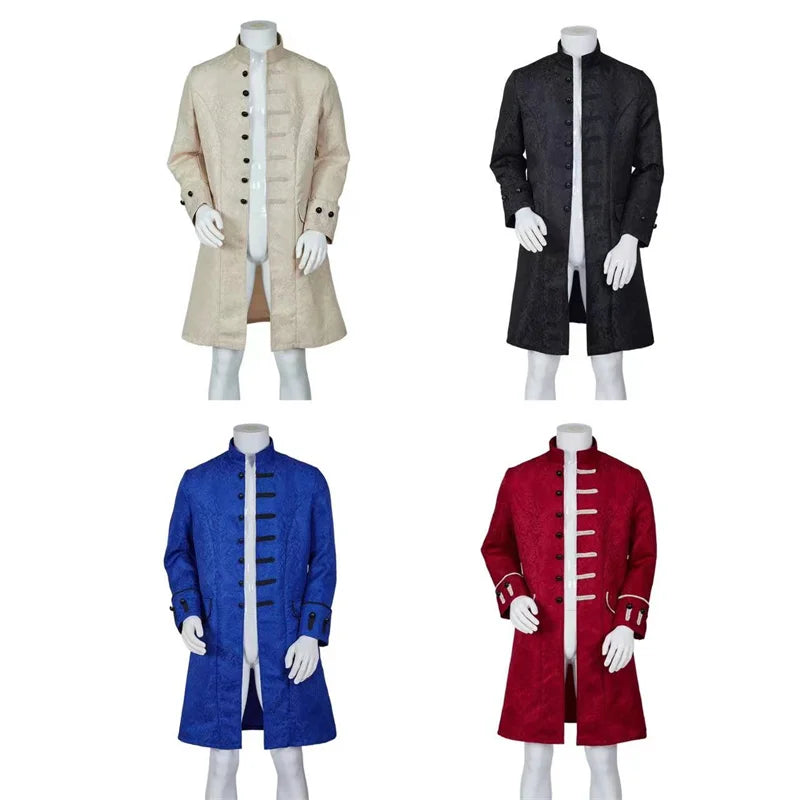 Halloweez Men's Gothic Victorian Jacket - Elegant Steampunk Tailcoat - Halloweez