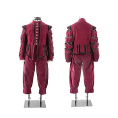 King Henry VIII Renaissance Costume - Tudor Elizabethan Red Outfit for Men | Halloweez Medieval Series - Halloweez
