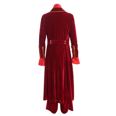 Elegant Renaissance Red Ruffle Shirt & Pants Set for Men - Halloweez Noble Prince Fashion - Halloweez