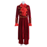 Elegant Renaissance Red Ruffle Shirt & Pants Set for Men - Halloweez Noble Prince Fashion - Halloweez