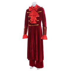Elegant Renaissance Red Ruffle Shirt & Pants Set for Men - Halloweez Noble Prince Fashion - Halloweez