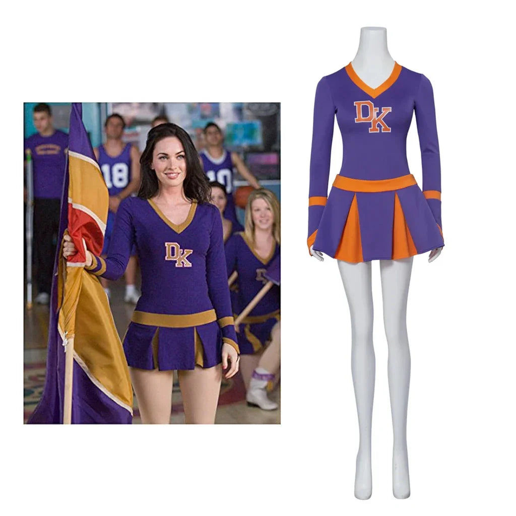 Halloweez Purple Cheerleader Costume for Women - High School Cosplay Outfit - Halloweez