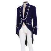Men’s Gothic Steampunk Tailcoat - Victorian Era Themed Halloween Cosplay Trench Frock Coat | Halloweez - Halloweez