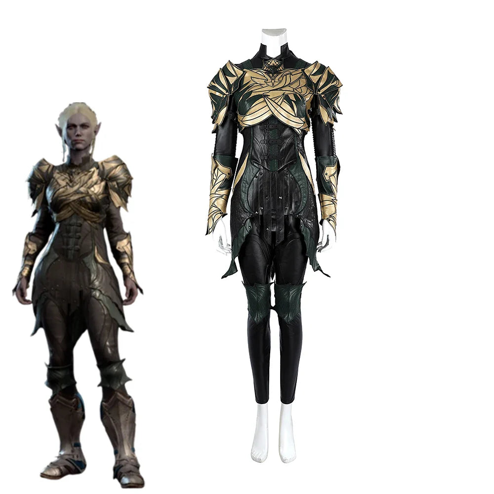 Halloweez Women's Cosplay Game Costume - Punk Retro Battle Uniform Suit for Halloween Carnival Parties - Halloweez