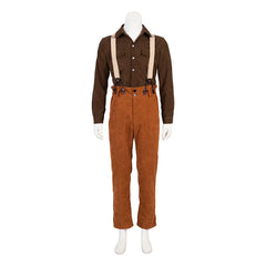 Halloweez Titanic Jack Dawson Cosplay Costume Men's Shirt and Overalls Set for Halloween and Carnival - Halloweez