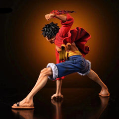One Piece Luffy PVC Action Figure – Dynamic Squat Pose for Anime Enthusiasts and Kids - Halloweez