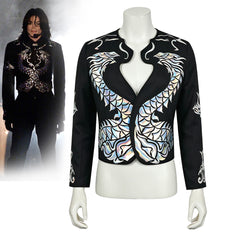 Michael Jackson Dangerous Tour Dragon Jacket Cosplay Costume Custom Halloween Outfit