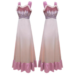 Wicked Glinda Pink White Camisole Nightgown Stage Cosplay Costume Outfit - Halloweez