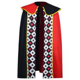 Alice in Wonderland Queen of Hearts Cape Cosplay Costume For Halloween Party