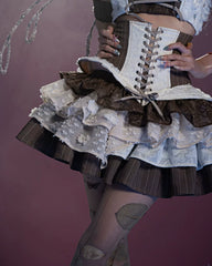 Genshin Impact Navia Cosplay, Custom Fontaine Noble Light Battle Skirt for Halloween Comic Con