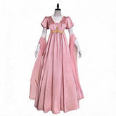 Bridgerton Regency Empire Waist Gown Cosplay, Custom Dress for Halloween & Party