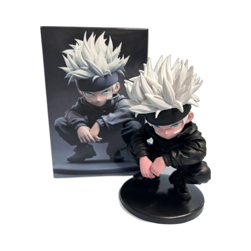 Halloweez Jujutsu Kaisen Gojo Satoru & Ryomen Sukuna Q Version PVC Figure - Anime Collectible Toy - Halloweez
