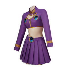 JoJo's Bizarre Adventure Kira Yoshikage Female Cosplay Costume, Custom Anime Outfit
