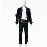 Michael Jackson Bad Tour Cos Costume Custom, Punk Stage Halloween Outfit