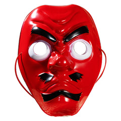 Japanese Red Tengu Noh Mask Cos Prop For Halloween Party
