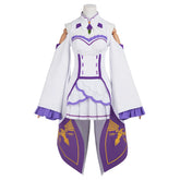 Re:Zero Emilia Cosplay Costume, Custom Outfit for Halloween & Comic Con
