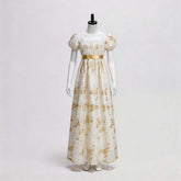 Bridgerton Regency Empire Dress Cosplay, Custom Gown for Tea Party & Halloween