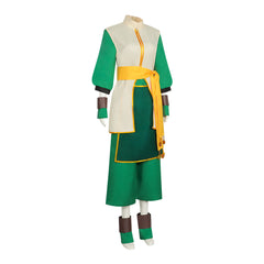 Avatar The Last Airbender Legend of Korra Toph Beifong Cosplay Costume Traditional Training Outfit Full Set - Halloweez