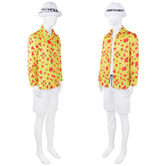 One Piece Film: Red Costume - Complete Trafalgar Law Shirt Set for Halloween Cosplay