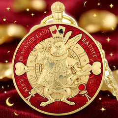 Alice in Wonderland Mr.Rabbit Musical Pocket Watch Custom Prop for Cosplay & Halloween
