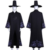 In Stock K-Pop Demon Hunters Jinu Saja Boys Cosplay Costume, Custom Outfit for Halloween & Comic Con