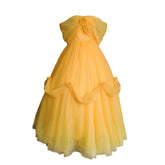 Belle Princess Cosplay Gown Custom for Halloween Stage Performance Party