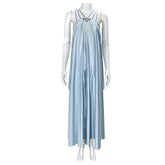 Elegant Star Wars Padmé Amidala Light Blue Cosplay Party Dress for Women - Halloweez