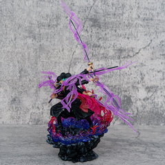 Halloweez Roronoa Zoro Anime Figure - Three Heads Six Arms Shura PVC Action Model Toy - Halloweez