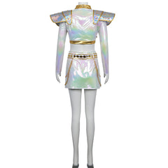 Demon Hunters Zoe & Mila Lumi White Stage Outfit Cosplay Costume