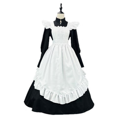 British Long Maid Cosplay Costume, Custom Made for Daily & Comic Con