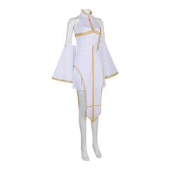 I’m a Demon Cecilia Cosplay, Custom White Long Dress for Halloween & Comic Con