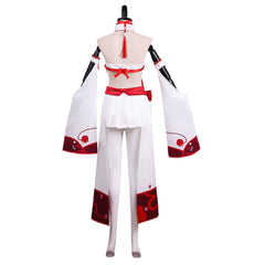 Final Fantasy XIV White Purple Water Healer Cosplay Custom Party Outfit
