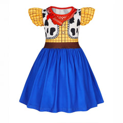 Toy Story Kids Cosplay Dress, Woody Jessie Buzz Lightyear Girls Halloween Costume